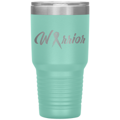 Breast Cancer Warrior Tumbler Teal 30oz. Stainless Steel - Loyalty Vibes