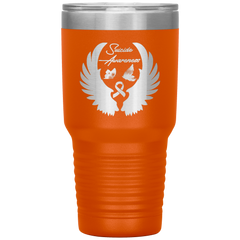 Suicide Awareness Battle Tumbler Orange - Loyalty Vibes