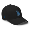 Loyalty Vibes LA Fitted Hat Black Blue - Loyalty Vibes