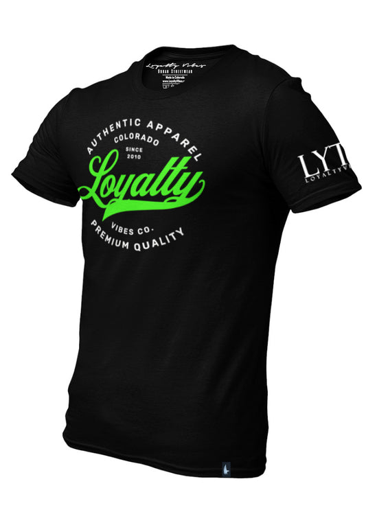 Loyalty Vibes Legacy T-Shirt Black Green Men's - Loyalty Vibes