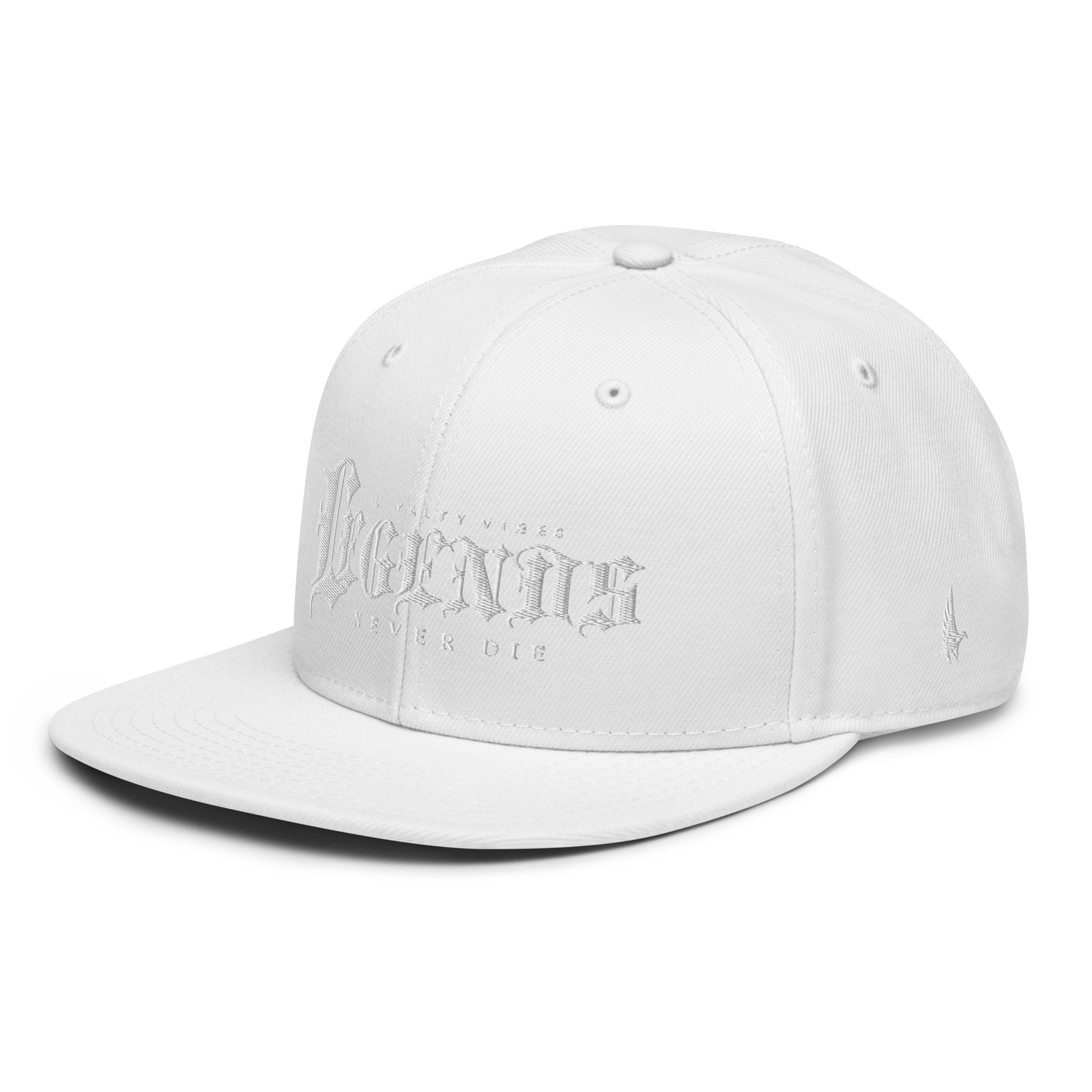 Legends Never Die Snapback Hat White Stealth OS - Loyalty Vibes