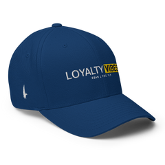 Lifestyle Logo Fitted Hat Blue - Loyalty Vibes