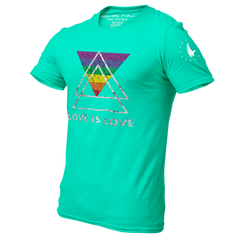 Love Is Love Pride T-Shirt Teal - Loyalty Vibes