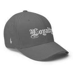 Loyalty Fitted Hat Grey - Loyalty Vibes