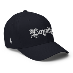 Loyalty Fitted Hat Navy - Loyalty Vibes