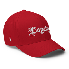 Loyalty Fitted Hat Red - Loyalty Vibes