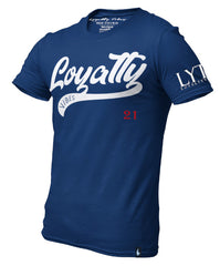 Loyalty Force Graphic T-Shirt Navy Blue - Loyalty Vibes