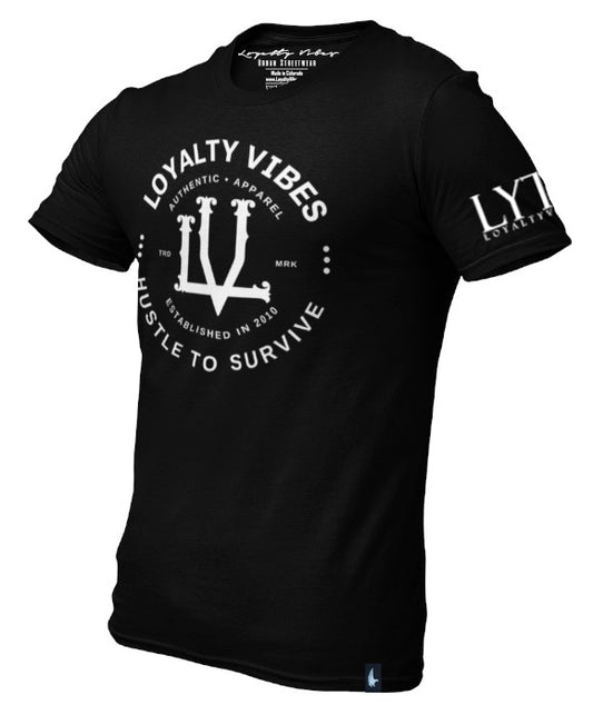 Loyalty Vibes Loyalty Gage Graphic Tee Black Men's - Loyalty Vibes