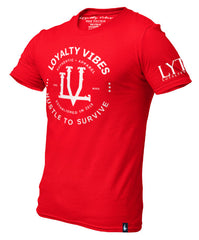 Loyalty Vibes Loyalty Gage Graphic Tee Red Men's - Loyalty Vibes