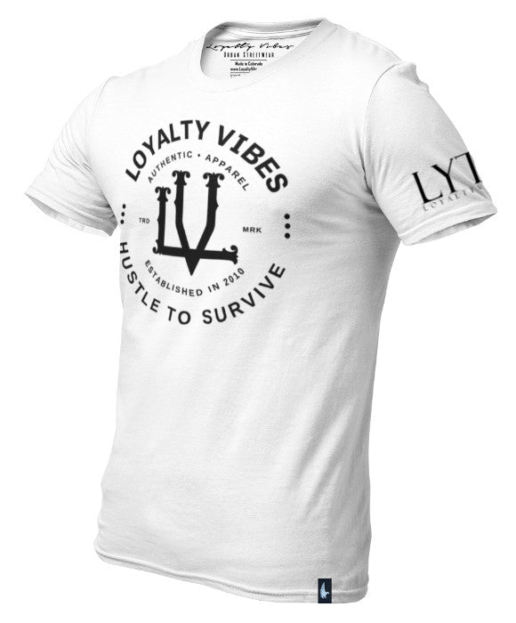 Loyalty Vibes Loyalty Gage Graphic Tee White Men's - Loyalty Vibes