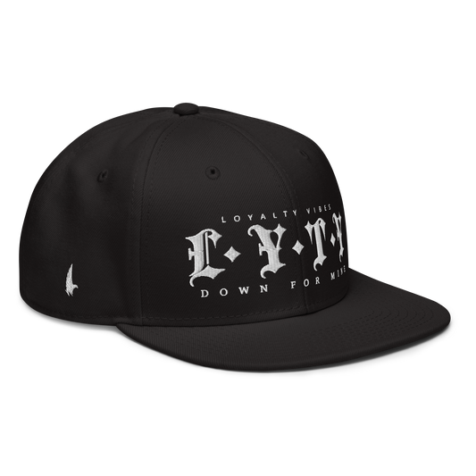 Loyalty Vibes Down For Mine Snapback Hat Black OS - Loyalty Vibes