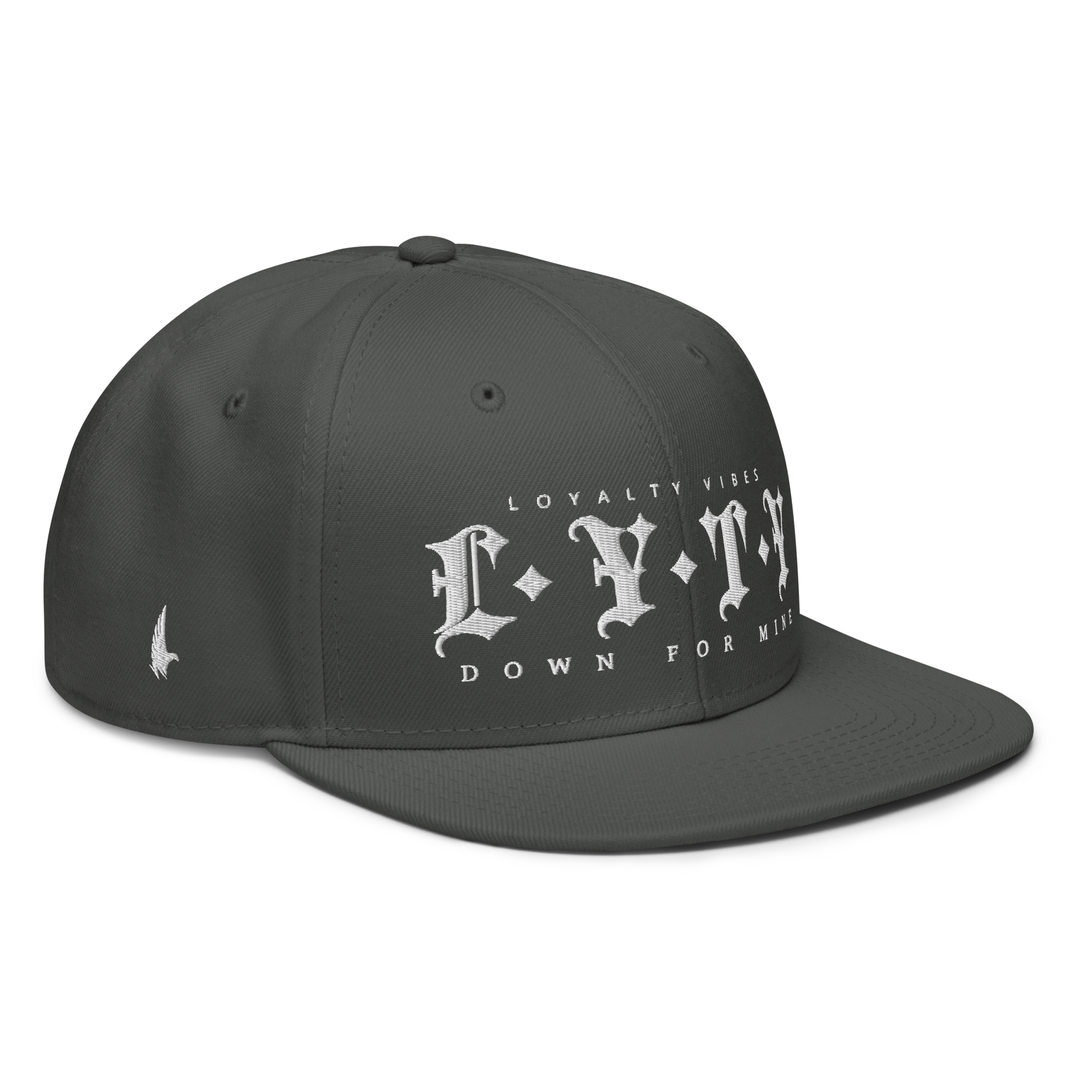 Down For Mine Snapback Hat Charcoal Grey OS - Loyalty Vibes