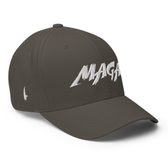 Loyalty Vibes Macho MAGA Fitted Hat Charcoal Grey - Loyalty Vibes