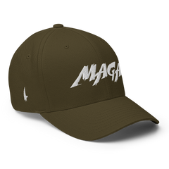 Loyalty Vibes Macho MAGA Fitted Hat Military Green - Loyalty Vibes