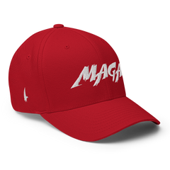 Loyalty Vibes Macho MAGA Fitted Hat Red - Loyalty Vibes