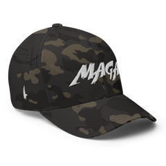 Loyalty Vibes Macho MAGA Fitted Hat Urban Camo - Loyalty Vibes