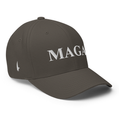 MAGA Fitted Hat Charcoal Grey - Loyalty Vibes