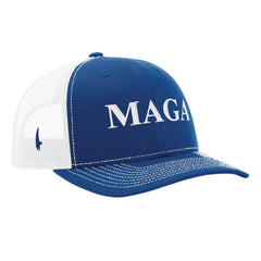 Loyalty Vibes MAGA Trucker Hat Blue OS - Loyalty Vibes