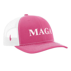 Loyalty Vibes MAGA Trucker Hat Pink OS - Loyalty Vibes