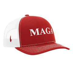 Loyalty Vibes MAGA Trucker Hat Red White OS - Loyalty Vibes