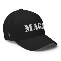 Loyalty Vibes Mega MAGA Fitted Hat Black - Loyalty Vibes