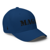 Mega MAGA Fitted Hat Blue Black - Loyalty Vibes