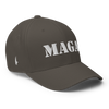 Mega MAGA Fitted Hat Charcoal Grey - Loyalty Vibes