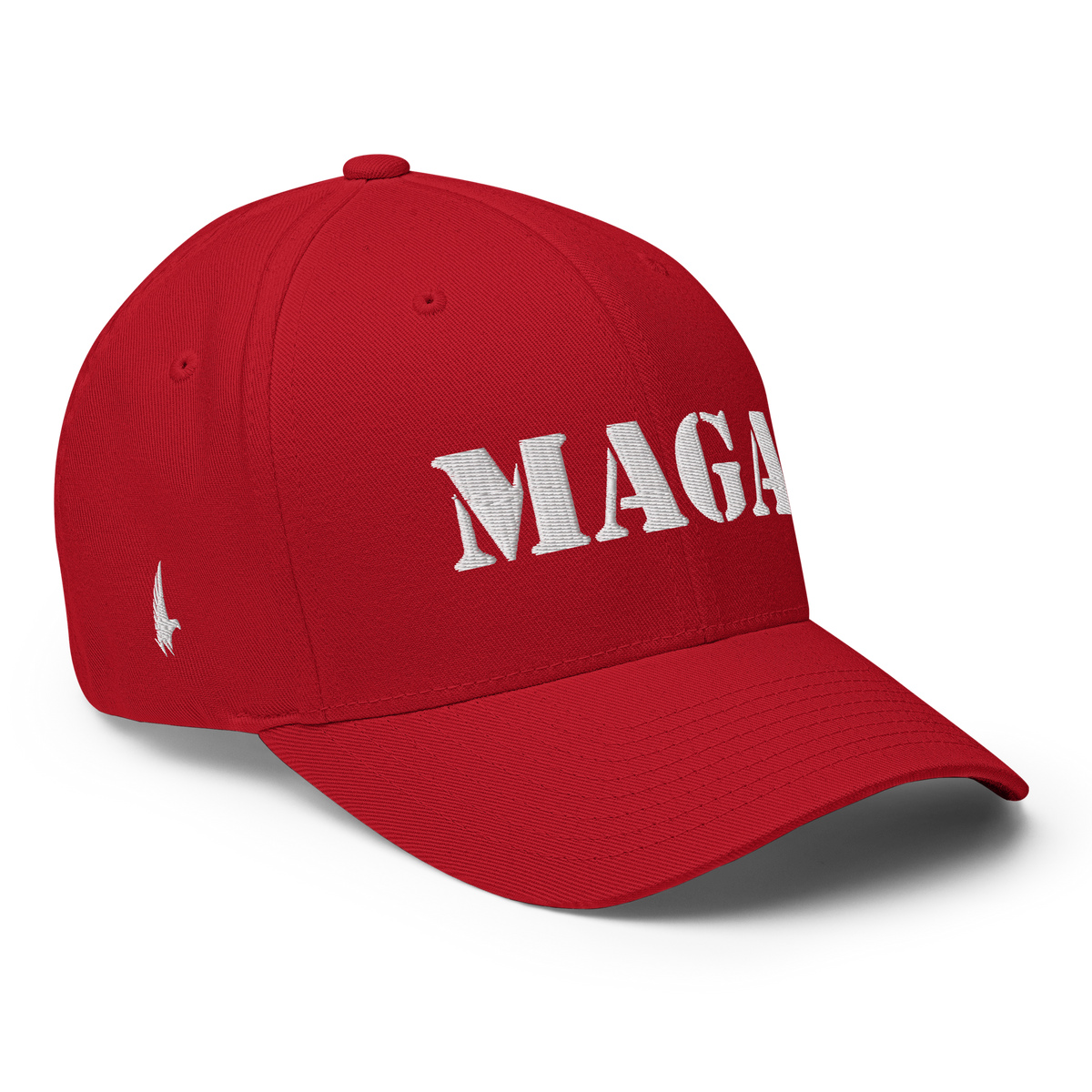 Loyalty Vibes Mega MAGA Fitted Hat Red - Loyalty Vibes