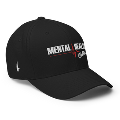 Mental Health Matters Fitted Hat Black White - Loyalty Vibes