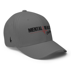 Mental Health Matters Fitted Hat Gray Black - Loyalty Vibes