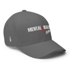 Mental Health Matters Fitted Hat Gray White - Loyalty Vibes