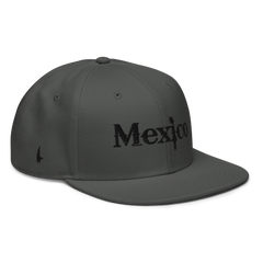 Mexico Snapback Hat Charcoal Gray Black OS - Loyalty Vibes