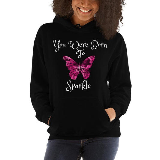 Trudez You Were Born To Sparkle Hoodie Black - Loyalty Vibes