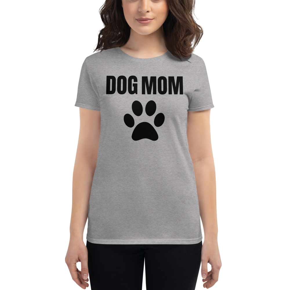 Women's Dog Mom Shirt Heather Grey - Loyalty Vibes