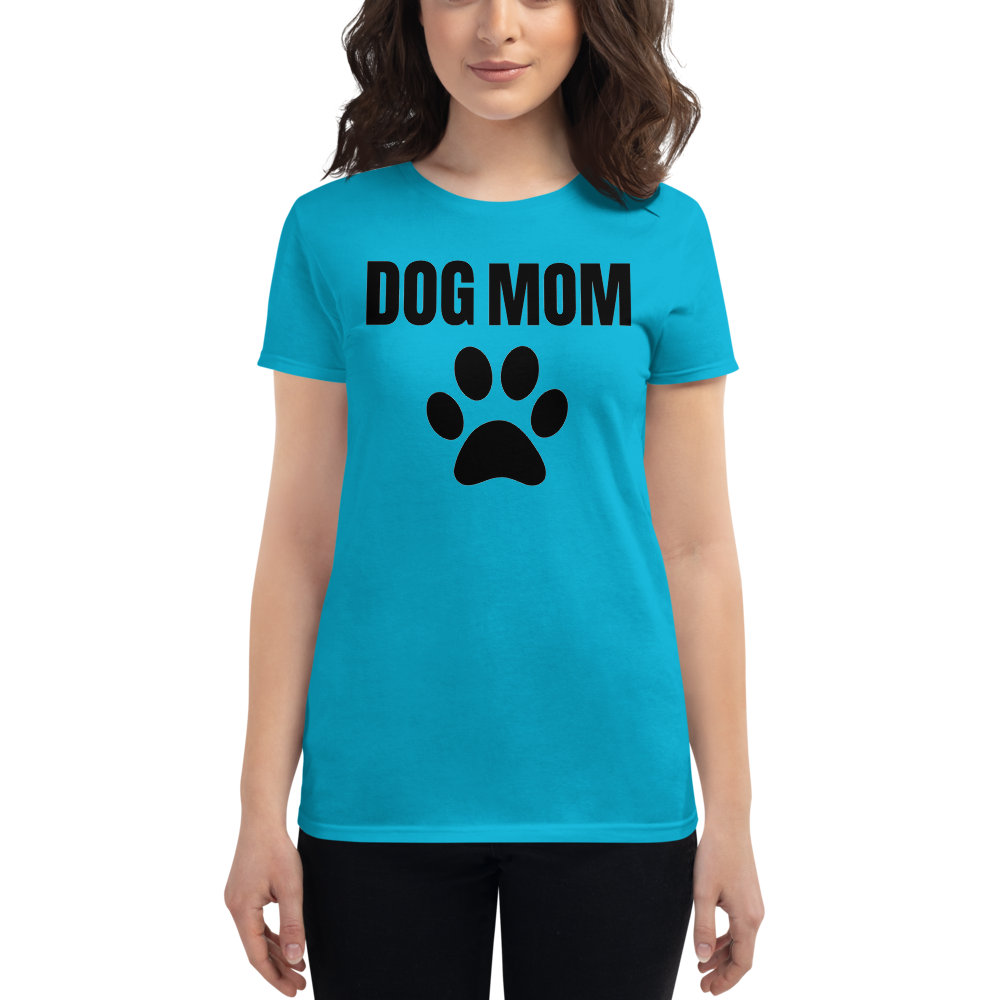 Women's Dog Mom Shirt Caribbean Blue - Loyalty Vibes