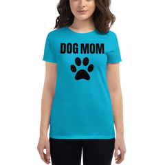 Women's Dog Mom Shirt Caribbean Blue - Loyalty Vibes