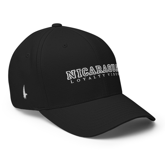 Loyalty Vibes Nicaragua Fitted Hat Black - Loyalty Vibes