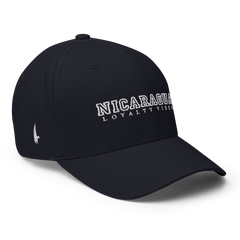 Loyalty Vibes Nicaragua Fitted Hat Navy Blue - Loyalty Vibes