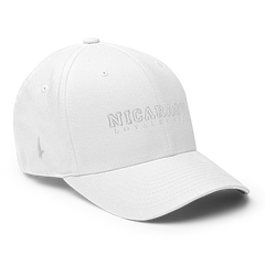 Loyalty Vibes Nicaragua Fitted Hat White Out - Loyalty Vibes