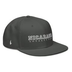 Nicaragua Snapback Hat Charcoal Grey - Loyalty Vibes