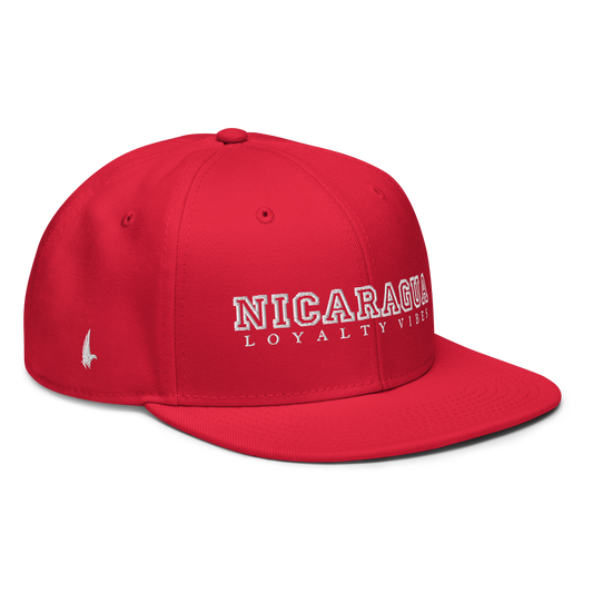 Nicaragua Snapback Hat Red - Loyalty Vibes