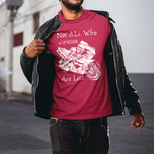 Not All Who Wander Are Lost Tee Maroon - Loyalty Vibes