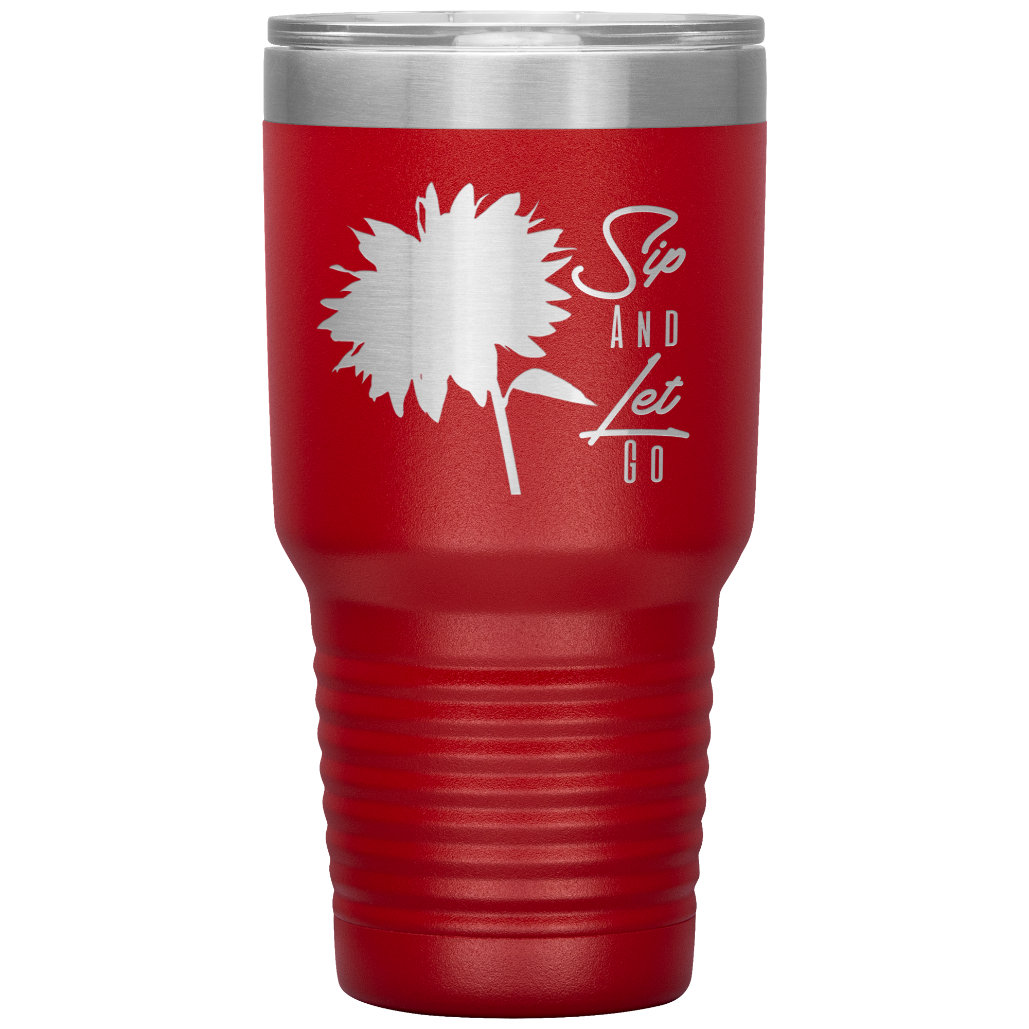 Sip And Let Go Tumbler Red - Loyalty Vibes