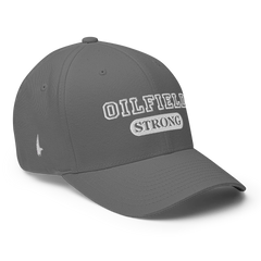 Oilfield Strong Fitted Hat Grey - Loyalty Vibes