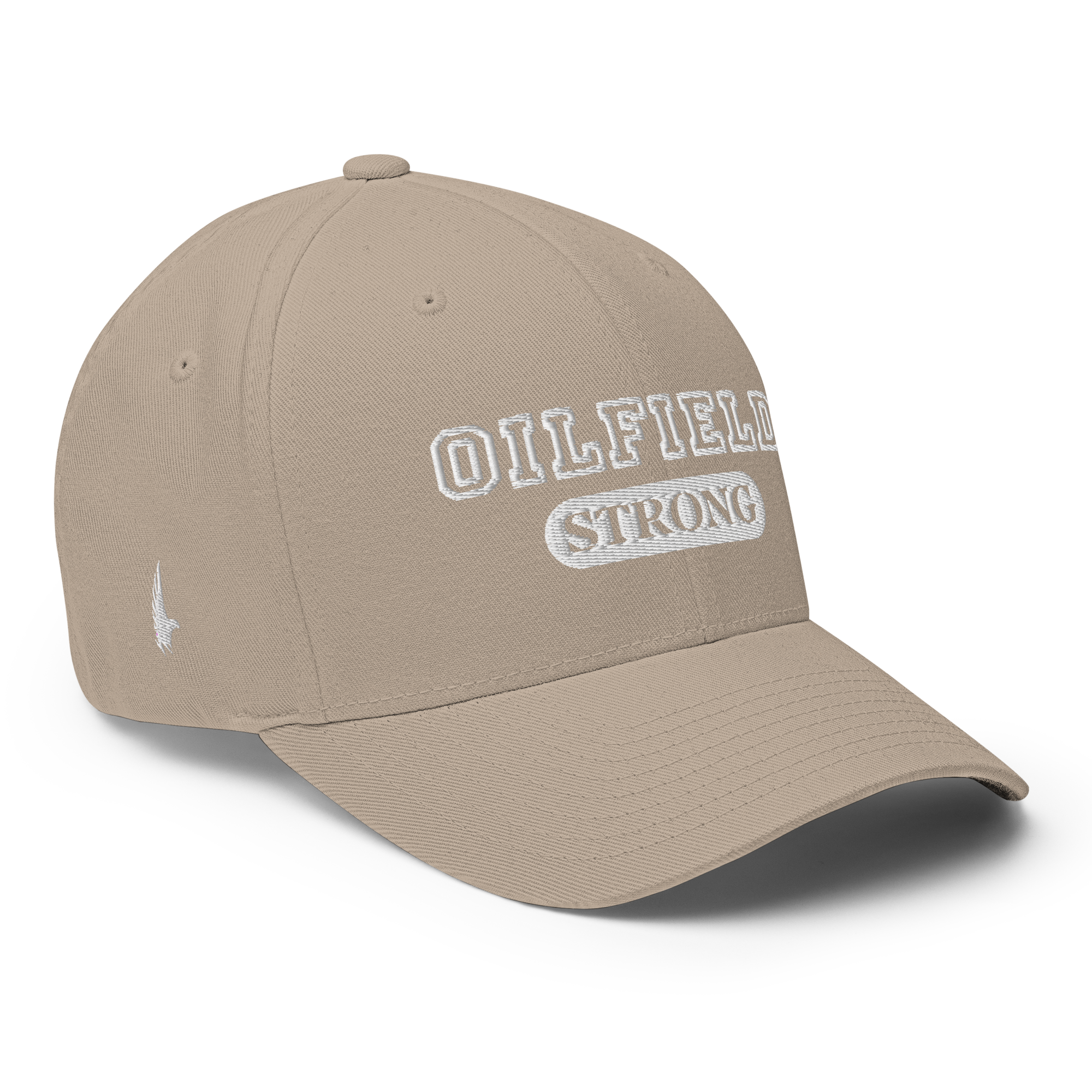 Oilfield Strong Fitted Hat Sandstone - Loyalty Vibes