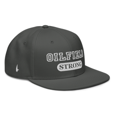 Loyalty Vibes Oilfield Strong Snapback Hat Charcoal Grey - Loyalty Vibes