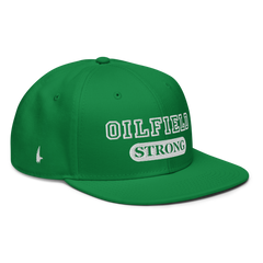 Loyalty Vibes Oilfield Strong Snapback Hat Green - Loyalty Vibes