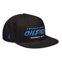 Loyalty Vibes Oilfield Snapback Hat Black White Rogue Blue OS - Loyalty Vibes