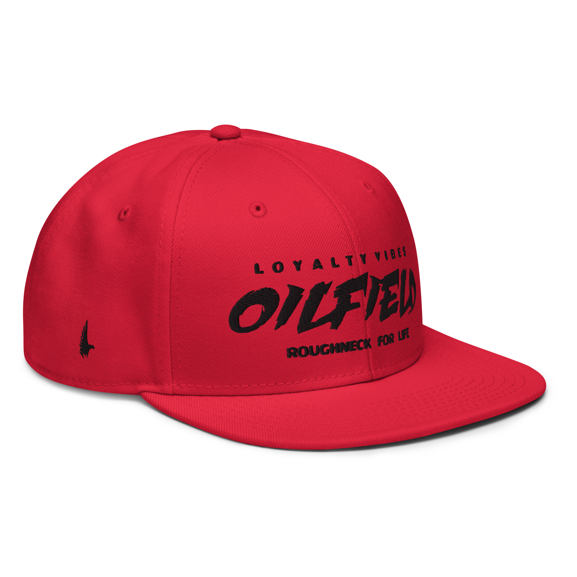 Loyalty Vibes Oilfield Snapback Hat Red Black OS - Loyalty Vibes