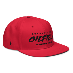 Loyalty Vibes Oilfield Snapback Hat Red Black OS - Loyalty Vibes